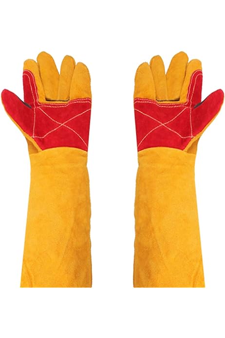 guantes de soldador largos