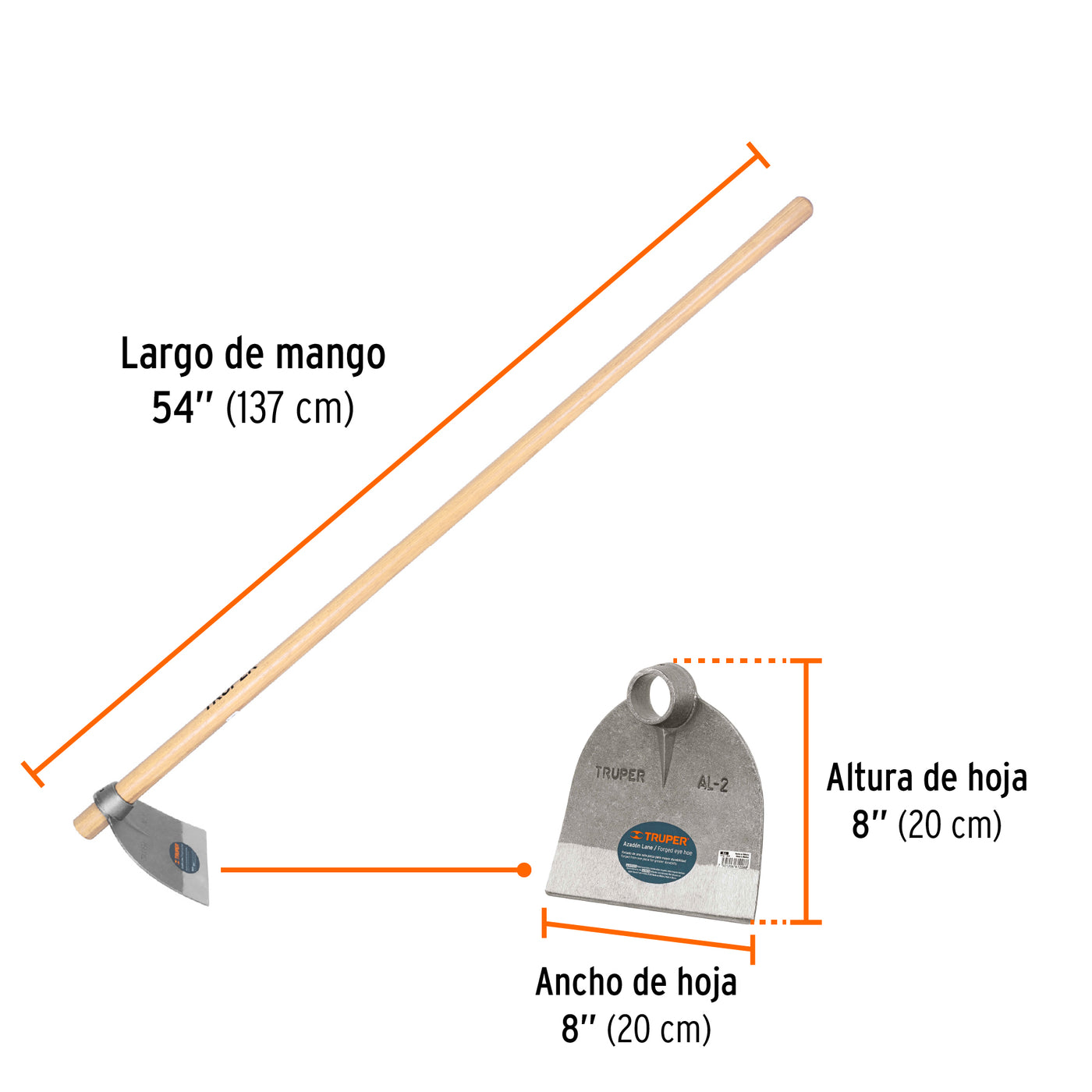 Azadón mango de madera – GMG Suplidores
